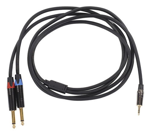 Cable Estéreo De 3,5 Mm A 1/4 Mono 1/8 Pulgadas Macho Doble