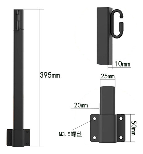 Pólos De Luz De Corda: Pátio Externo Com Poste De Metal