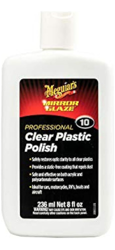 Meguiars M10 Mirror Glaze Clear Plastic Polish 8 Oz