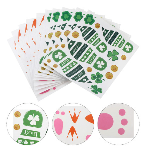 Pegatinas Con Diseño De Huellas Para Suelo, 10 Hojas