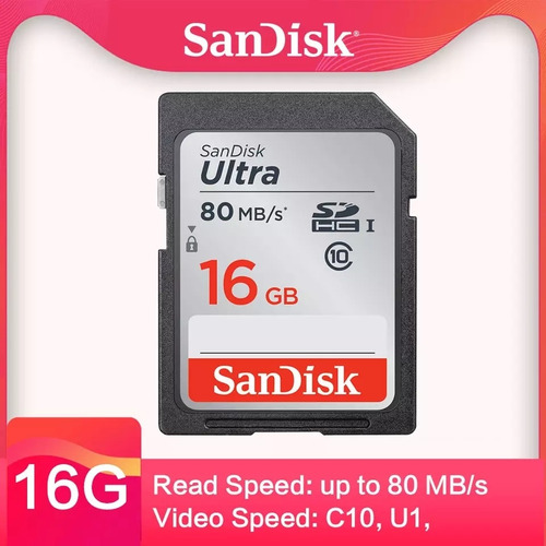 Imagem 2 de 2 de Cartão Sdhc Sandisk Ultra 16gb Classe 10 (original)