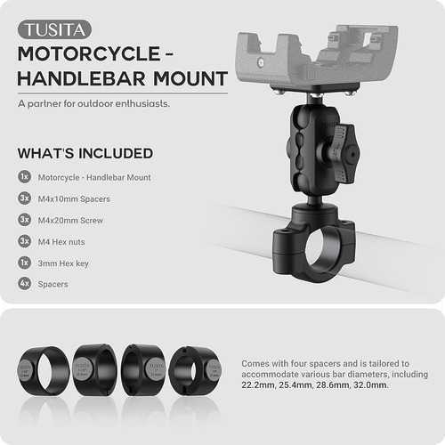 Soporte Gps Tusita Para Motocicleta Garmin Zumo Xt 360º