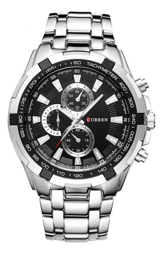 Reloj De Metal De Lujo Curren Para Hombre Cronógrafo 8023