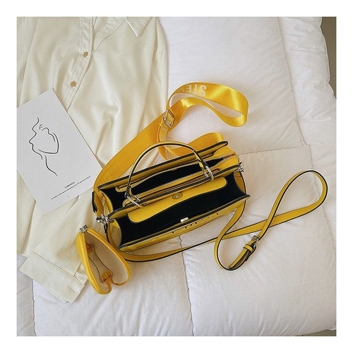 Moda Color Sólido Tote Bag Una Bolsa De Hombro