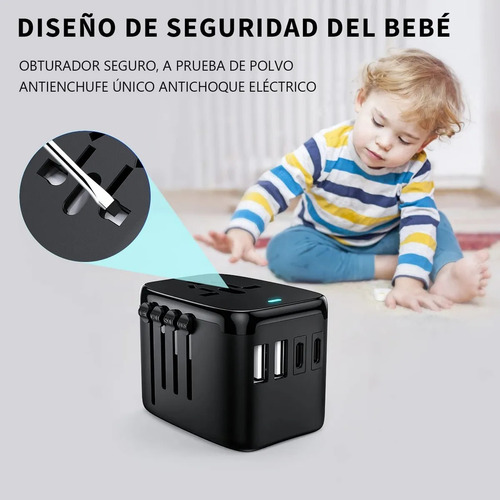 Adaptador Internacional-todo En Uno Adaptador De Universal