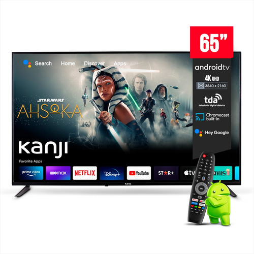 Smart Tv 4k 65 Pulgadas Netflix Control Google Tv Chromecast