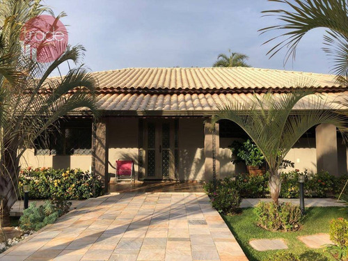 Chácara Com 4 Dormitórios À Venda, 2500 M² Por R$ 1.600.000,00 - Condomínio Estância Beira Rio - Jardinópolis/sp - Ch0106