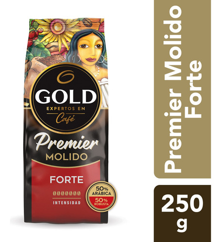 Cafe Gold Premier Forte Grano Molido De 250g