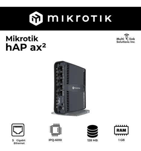 Router Mikrotik Hap Ax2 Wifi 6 Inalambrico! 