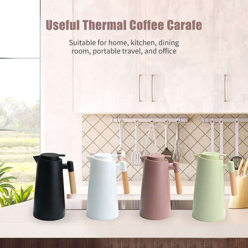 Jarra De Café Térmica De 1 L, Cafetera Al Vacío De Doble