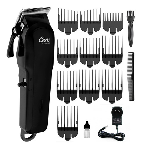 Maquina Cortadora De Pelo Recargable Profesional + 10 Peines