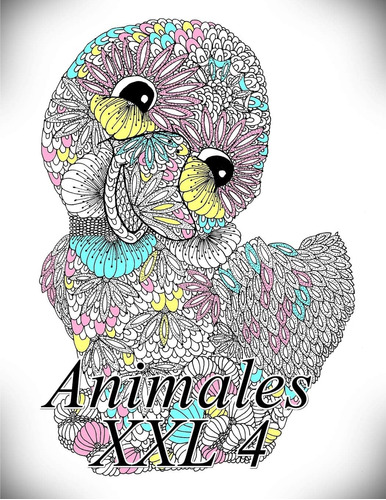 Libro: Animales Xxl 4: Libro Para Colorear Para Adultos Y Ni
