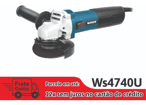 Esmerilhadeira Angular 750w - 4.1/2 - 127v - Ws4740u - Wesco