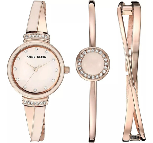 Reloj Mujer Anne Klein Ak/3292-lpst Detalles De Cristal