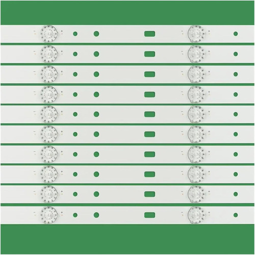 Kit 10 Tiras Led 49 Atvio Celed91865 6v 4led Nuevo Xy-098