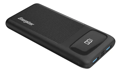 Batería externa G Mobile inalámbrica, 20000 mAh, 20W, 1 puerto tipo c, 1  puerto micro usb, 2 puerto usb, negro