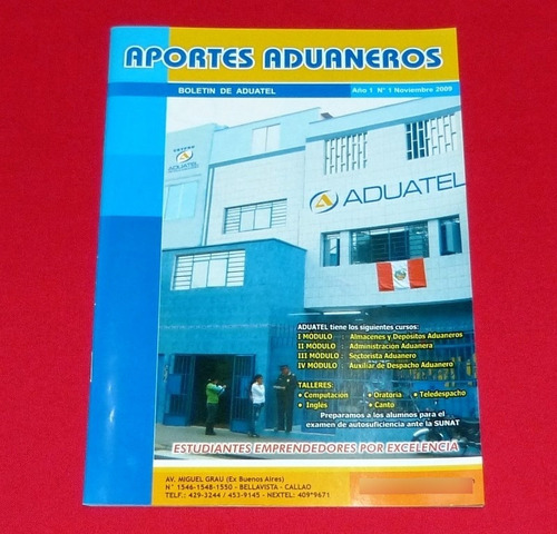 Aportes Aduaneros Boletín De Aduatel Callao Noviembre 2009