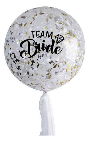 Calca Sticker Team Bride Para Globos 15 Piezas