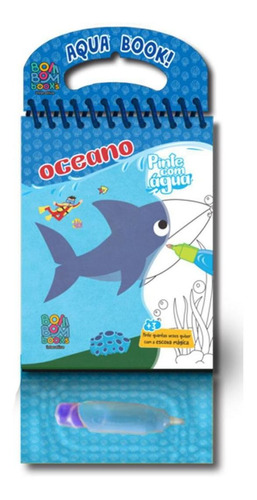 Aquabook Animais Marinhos Pinta Com Água Livro Capa Dura