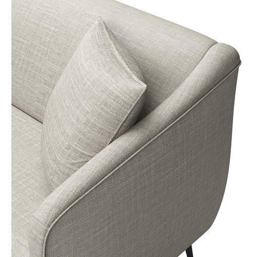 Sofá Living 3 Lugares Adams 200cm No Linho Várias Cores