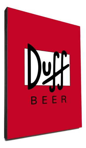 Cuadro Cerveza Duff Los Simpson 30x40 Cm