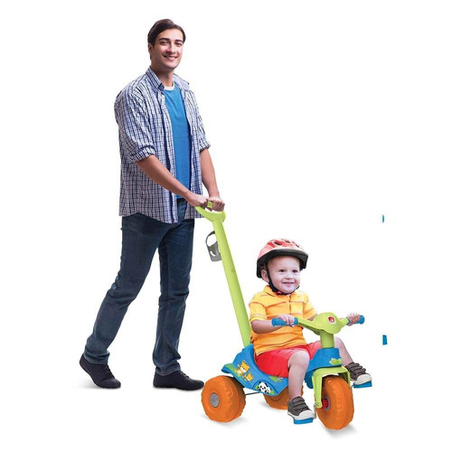 Triciclo Infantil Empurrador Menino Bandeirante Velotrol 838