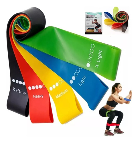 Kit 100 Faixa Elastica P/ Treino Extersor Superband Academia