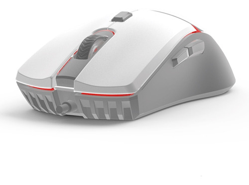 Imagen 2 de 3 de Mouse Optico Crypto Vx7 Gaming Blanco Usb 8000 Dpi 6 Botones