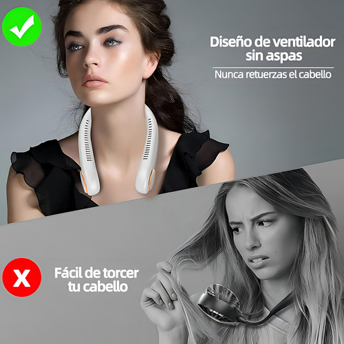 S Ventilador De Cuello, Ventilador Portátil Con Pantalla