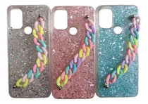 Comprar Funda De Brillos Con Cadena Para Motorola G10 G20 G30