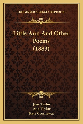 Libro Little Ann And Other Poems (1883) - Taylor, Jane