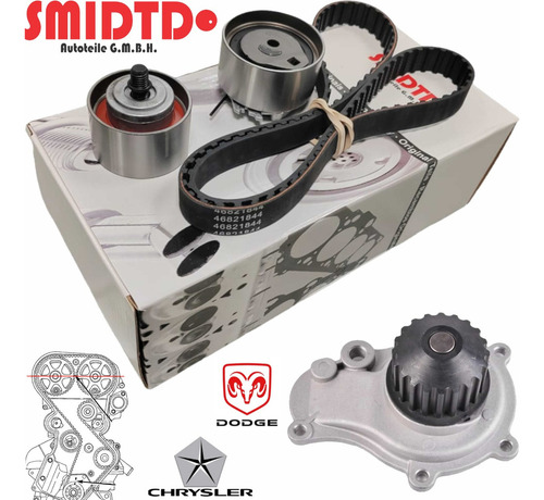 Kit Distribucion Y Bomba De Agua Chrysler Cirrus 2.4l 97-00