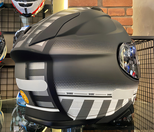 Capacete Moto Shoei Gt-air 2 Tesseract Tc-5 + Bone Fxm Cor Cinza-claro Desenho Preto fosco Tamanho do capacete 59/60 (L)