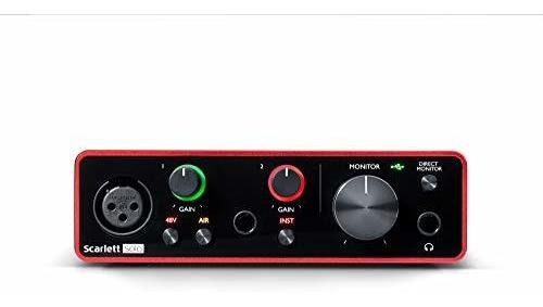 Interfaz De Audio Focusrite Solo 3era Gen Usb + Plugins