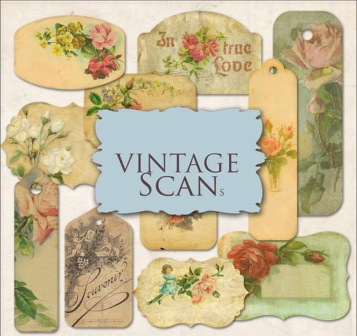 Kit De Papel Digital Etiquetas Shabby Vintage In True Love