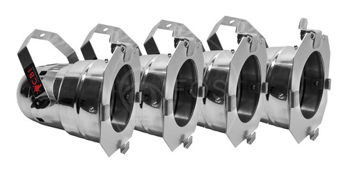 Kit 4 Refletor Par38 Prata Completo Lâmpada Led Pé D Galinha