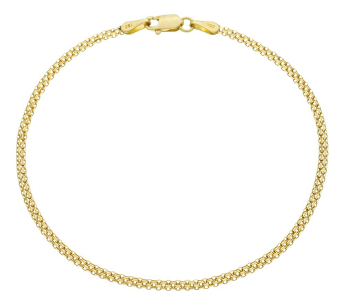 Pulseira De Ouro 18k Feminina Bismark Maciça