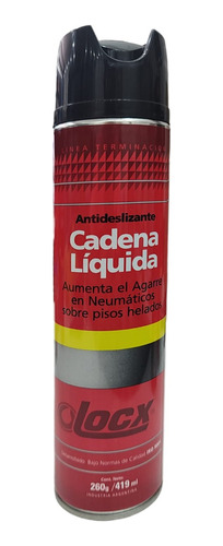 Cadena Liquida - Locx -  Aumenta El Agarre De Los Neumáticos
