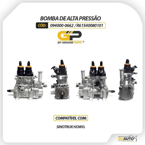 Bomba De Alta Pressão Sinotruk Howo 094000-0662 R61540080101 Bomba De Alta Pressão Sinotruk Howo 094000-0662 R61540080101