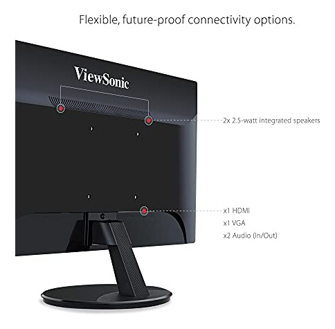 Monitor Led 24puLG Ips 1080p Con Hdmi Y Vga - Viewsonic