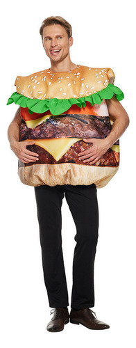 Traje De Desempenho De Hambúrguer De Carne De Halloween