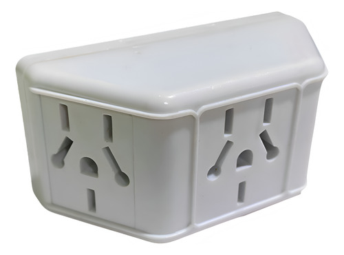 Adaptador Enchufe Zapatilla Triple 3 Caras Pirámide Plano