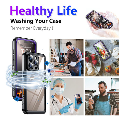 Capa Impermeável Temdan Compatível Com iPhone 16 Pro Max