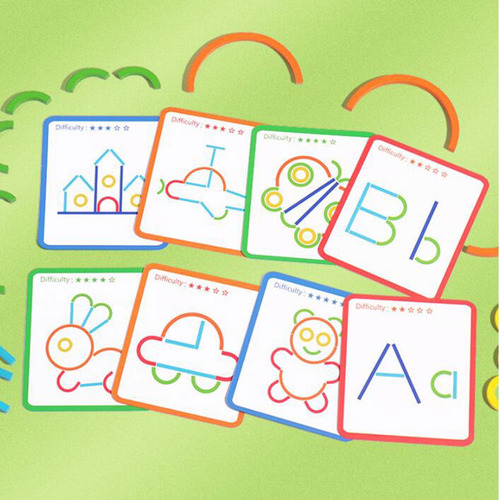 Bloques De Madera Con 20 Tarjetas De Doble Cara Para Regalo