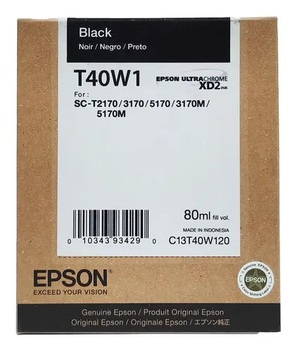 comprar  Tinta T40w1 Negro Para Epson T3170\u002F5170 Plotter
