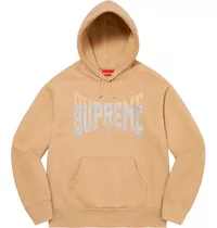 SUDADERA CON CAPUCHA CON LOGOTIPO EN CAJA SUPREME LOUIS VUITTON AUTÉNTICA  Pequeña