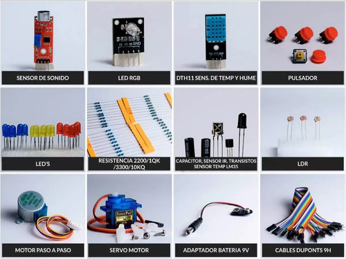 Kit Arduino Robotico Rfid 39 Componentes Mas Completo Armar
