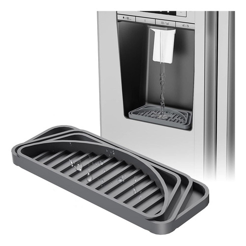 Bandeja De Goteo Para Refrigerador, Evita Derrames De Gris