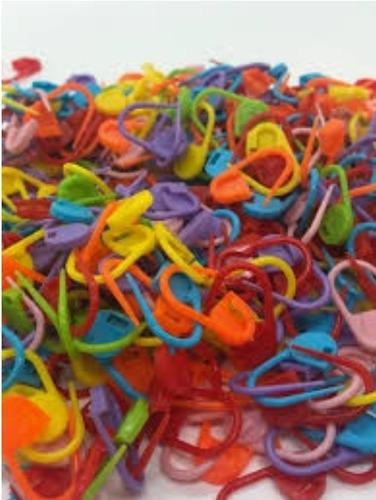 Marcapuntos Plásticos Colores Almendra Pack 100uni Faisaflor