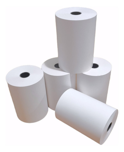 Pk 10 Rollos Papel Térmico 80x30 Ticket Comandera Epitrónica Color Blanco